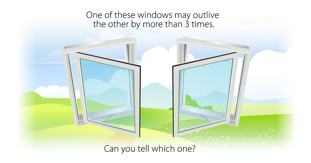 Image of Builder-grade Windows vs Premium-grade Windows