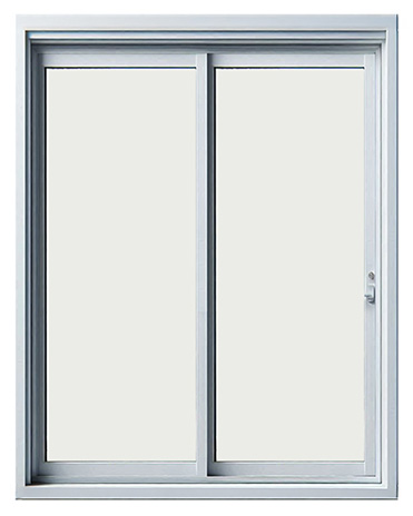 A modern, space-saving door that slides horizontally, providing easy access and allowing plenty of natural light into your home.